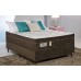 Base Cama Box Suede Amassado Marrom - Queen